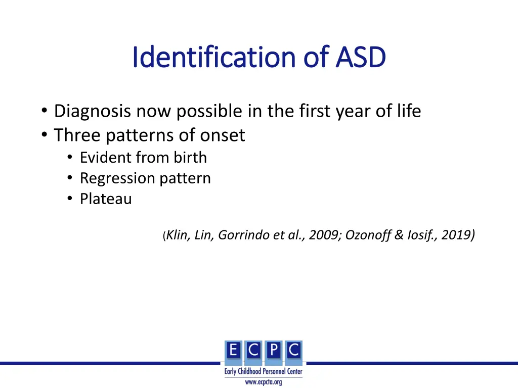 identification of asd identification of asd
