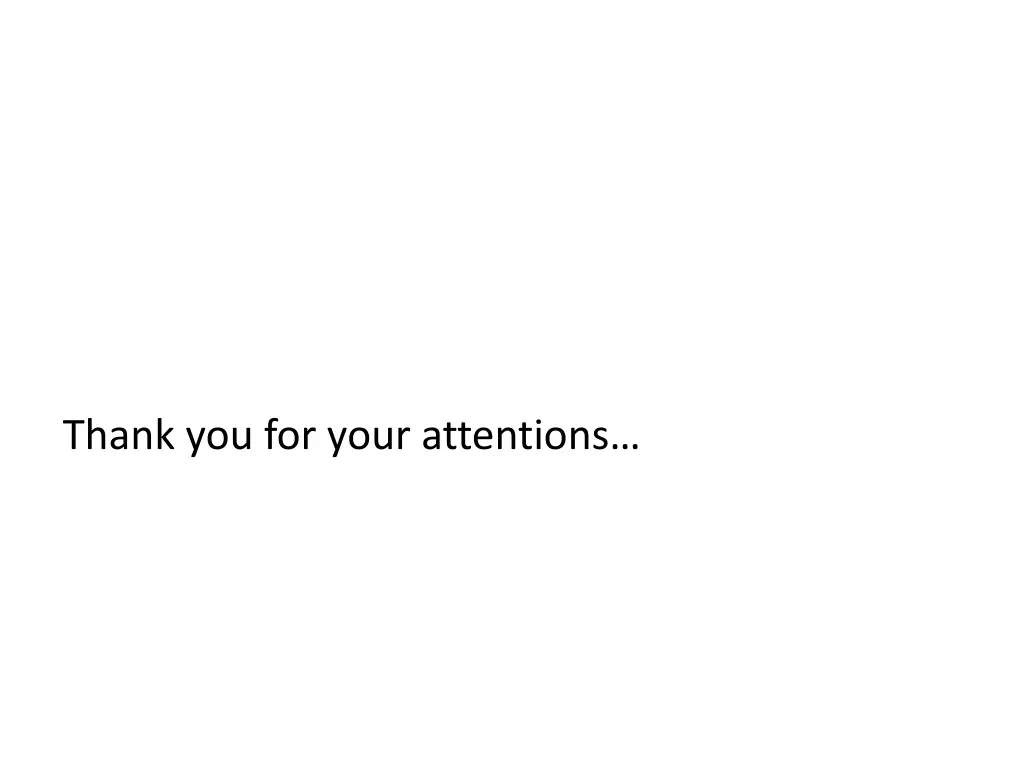 thank you for your attentions