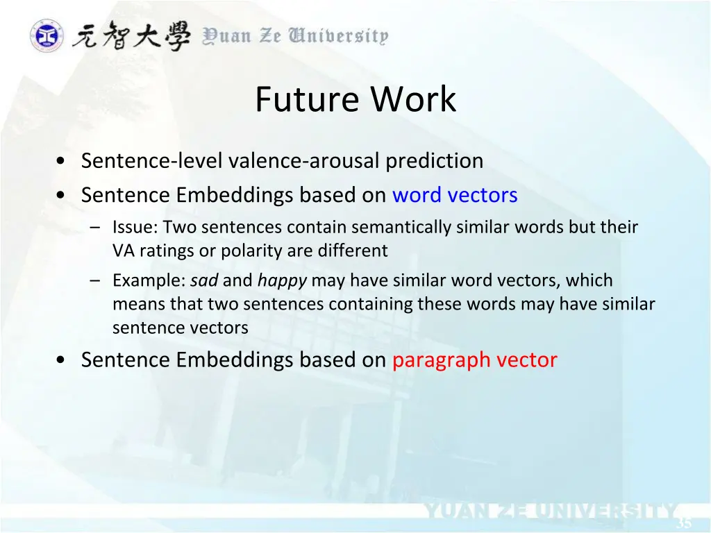 future work