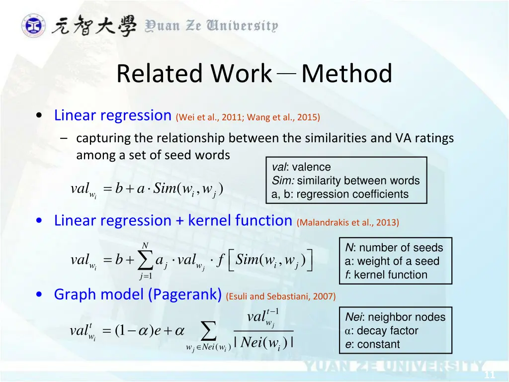 related work method