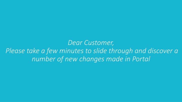 dear customer