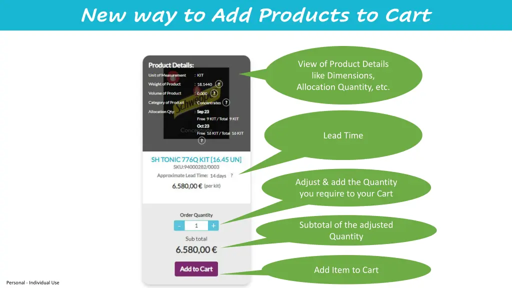 new way to add products to cart