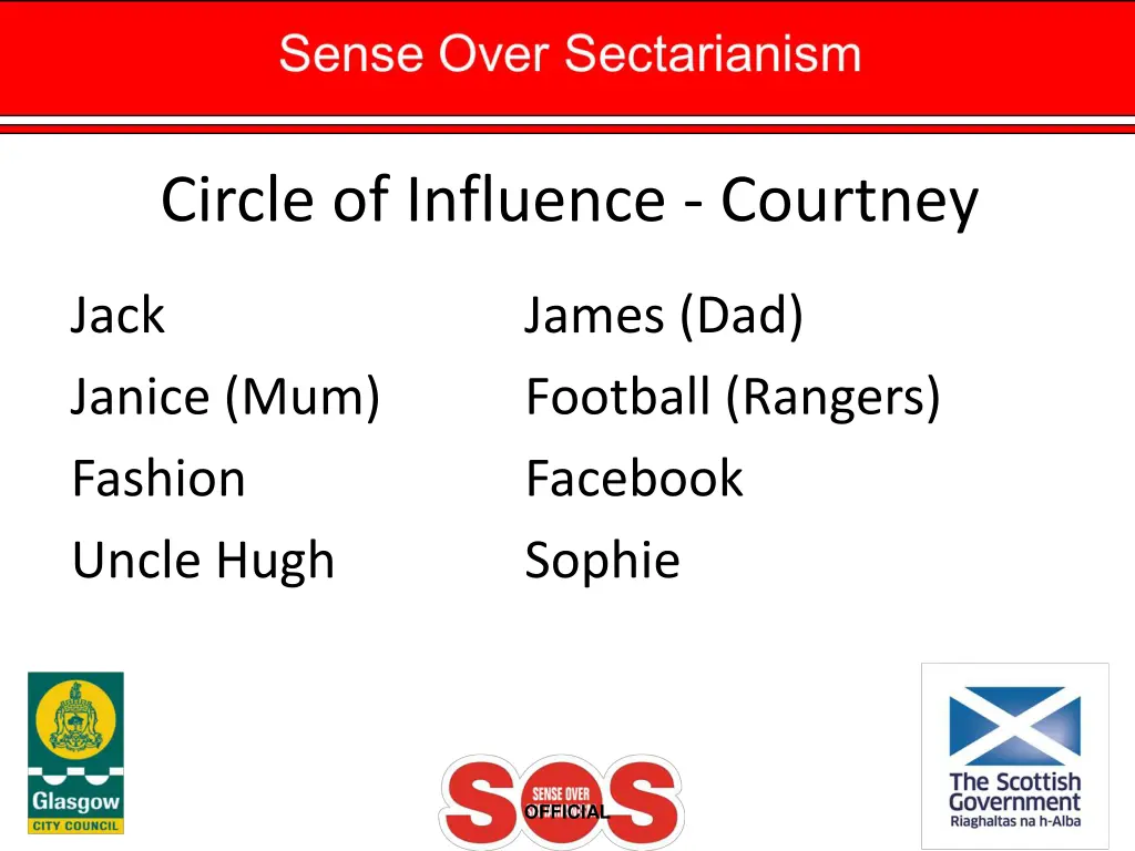 circle of influence courtney