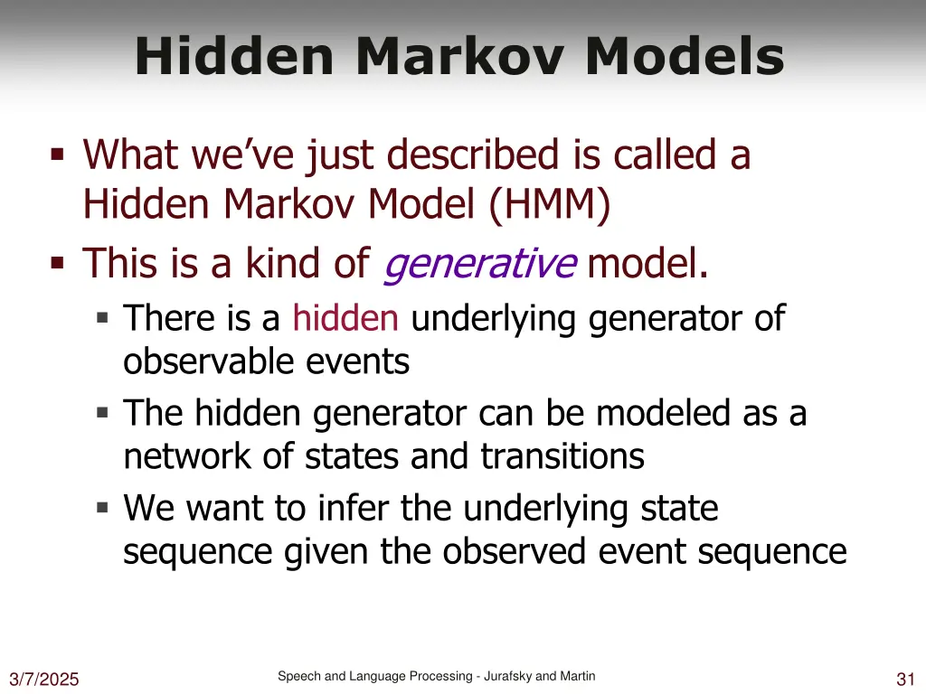 hidden markov models
