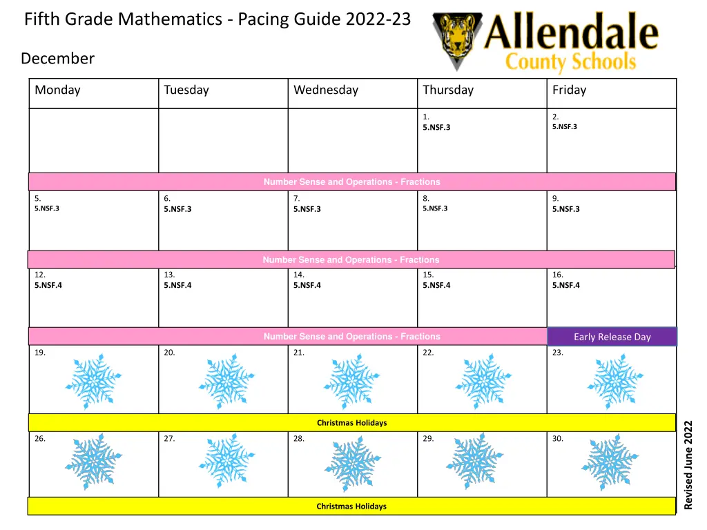 fifth grade mathematics pacing guide 2022 23 3