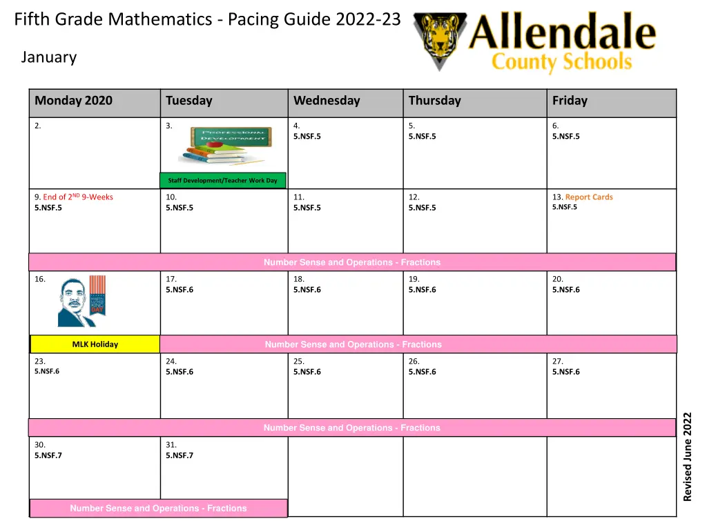 fifth grade mathematics pacing guide 2022 23 4