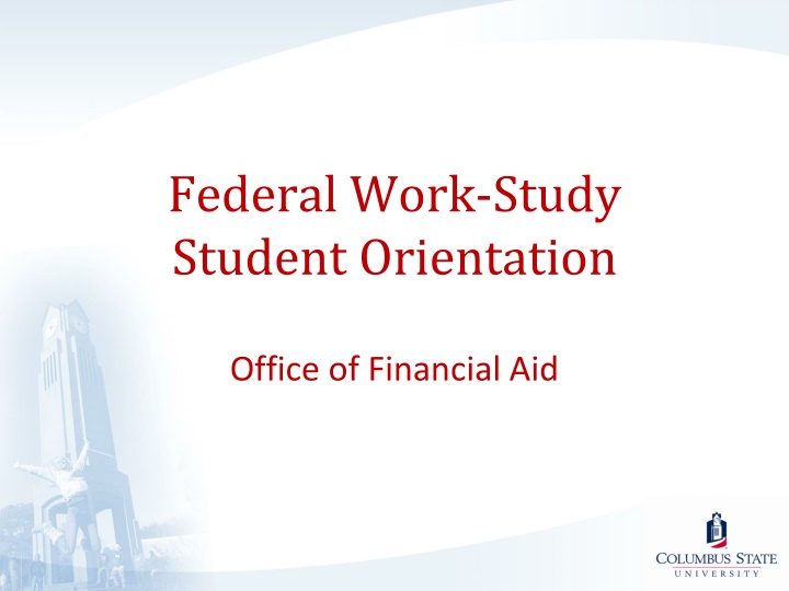 federal work study student orientation