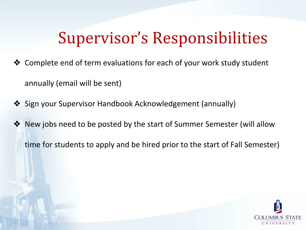 supervisor s responsibilities 1