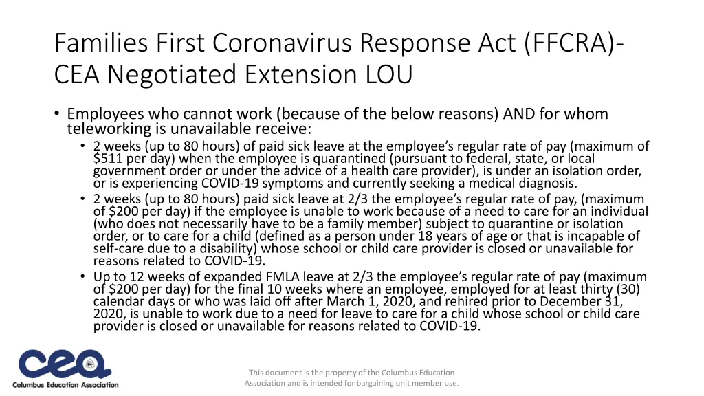 families first coronavirus response act ffcra
