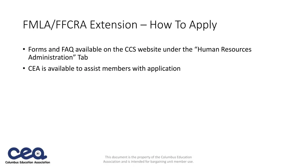 fmla ffcra extension how to apply