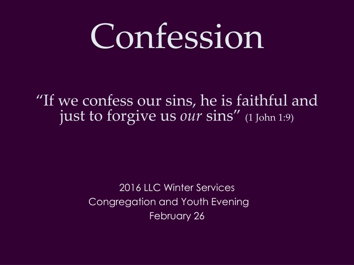 confession