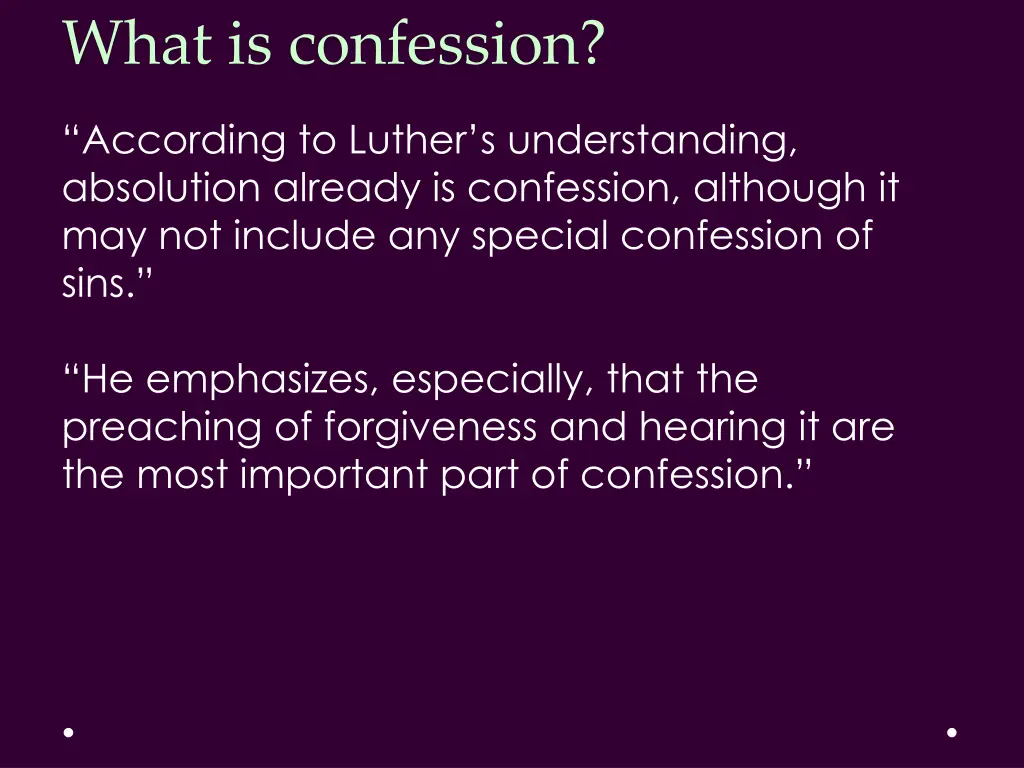 what is confession 1