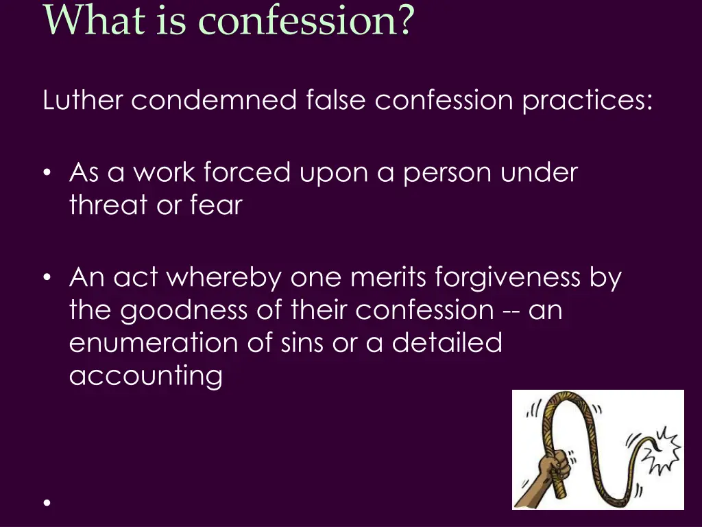 what is confession 2