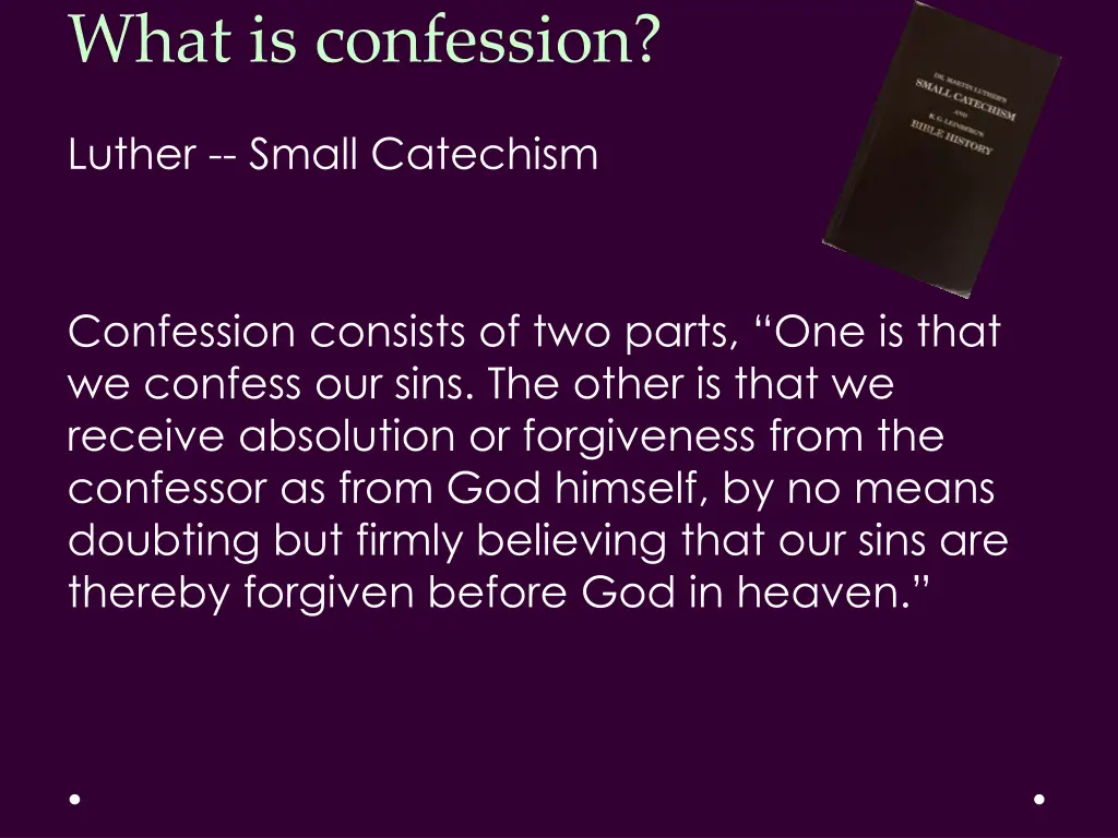 what is confession 3