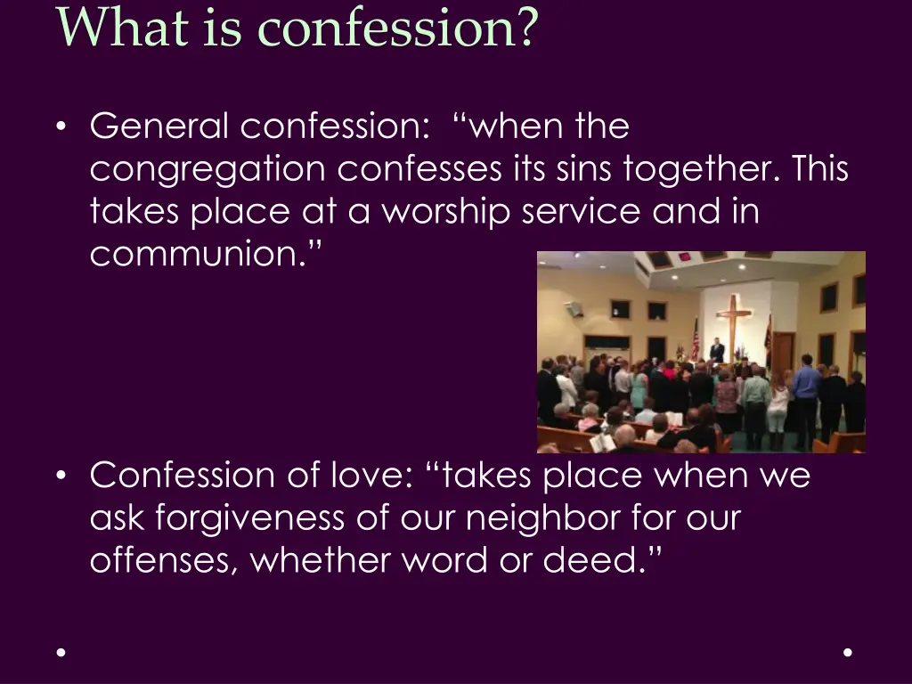 what is confession 6