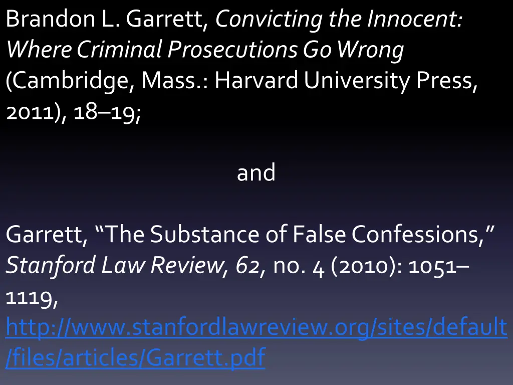 brandon l garrett convicting the innocent where