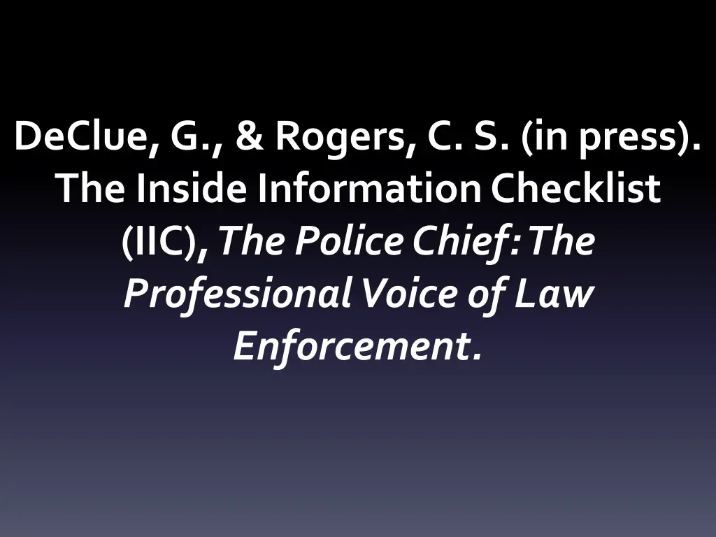 declue g rogers c s in press the inside