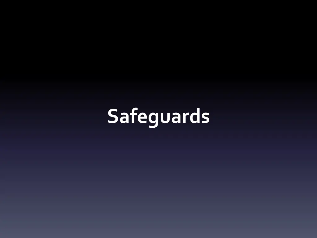 safeguards
