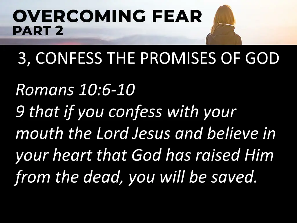 3 confess the promises of god 4