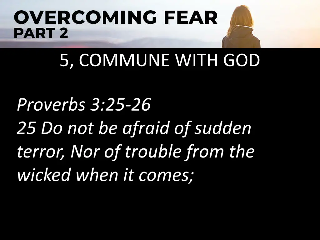 5 commune with god