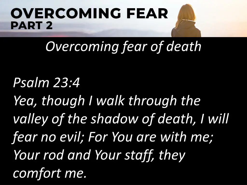 overcoming fear of death