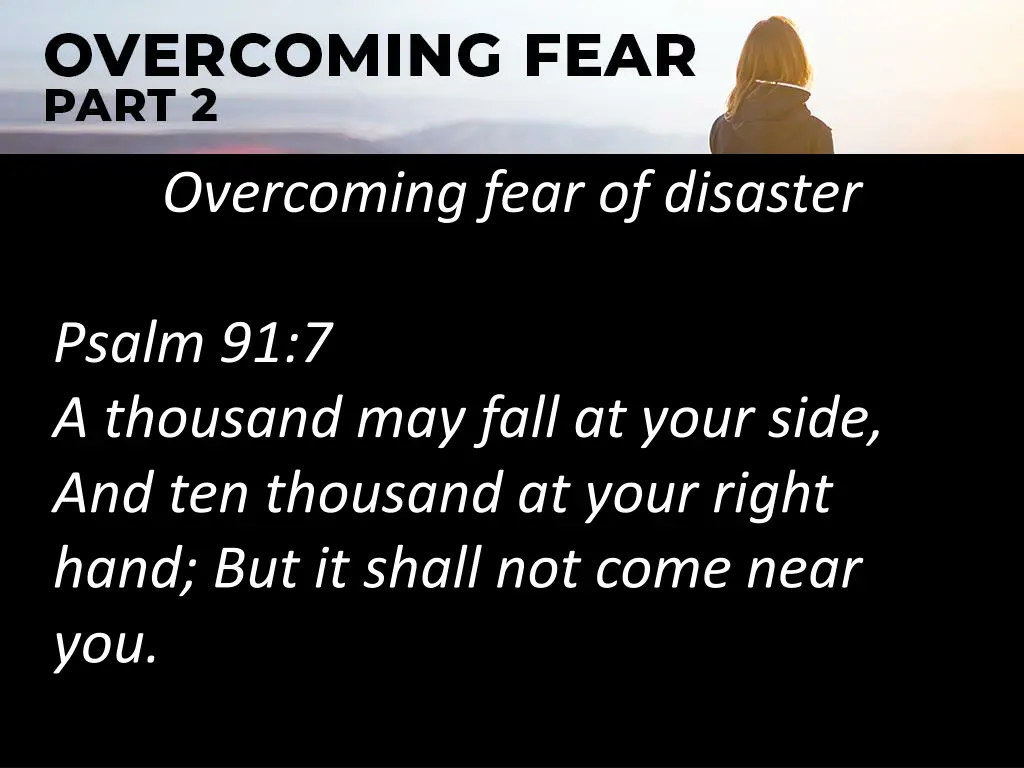 overcoming fear of disaster