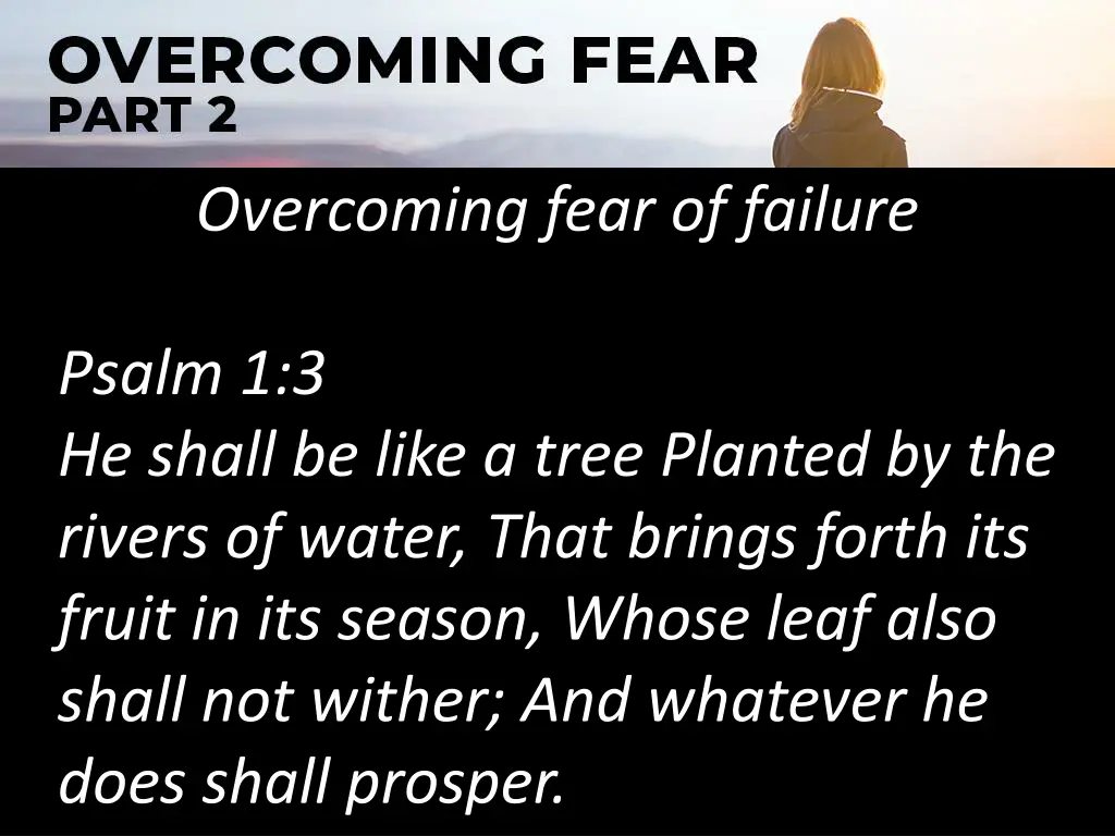 overcoming fear of failure