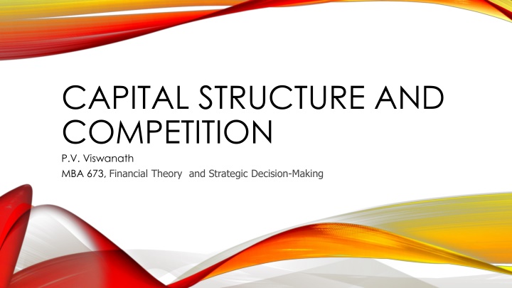 capital structure and competition p v viswanath