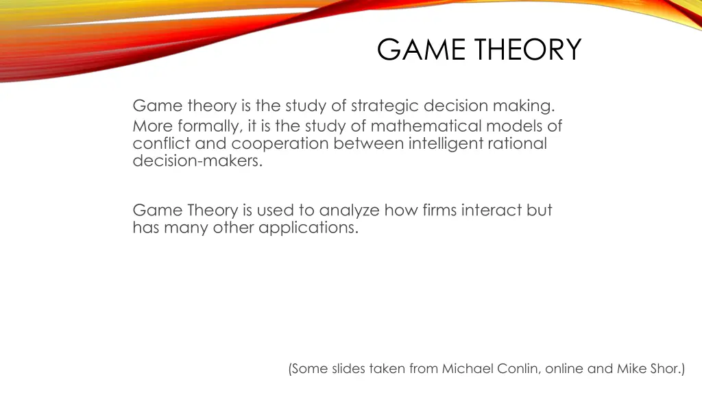 game theory