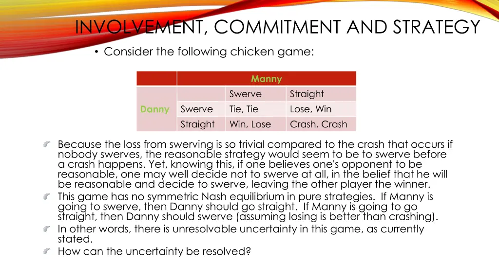 involvement commitment and strategy