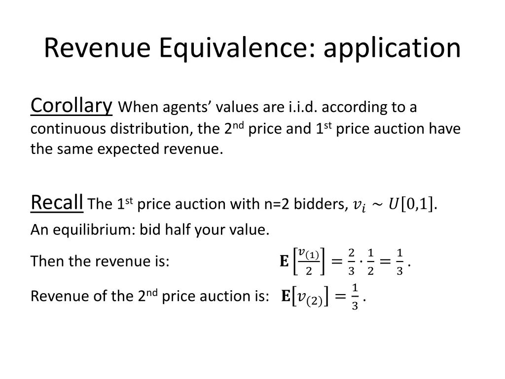 revenue equivalence application 1