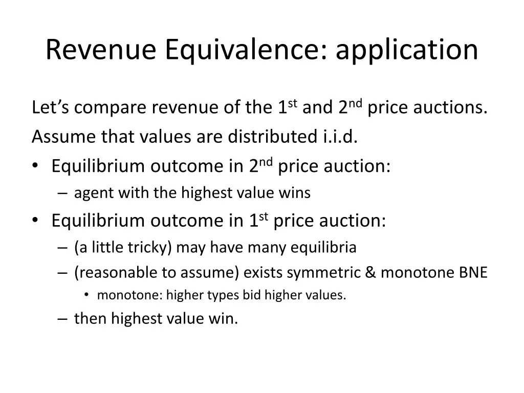 revenue equivalence application