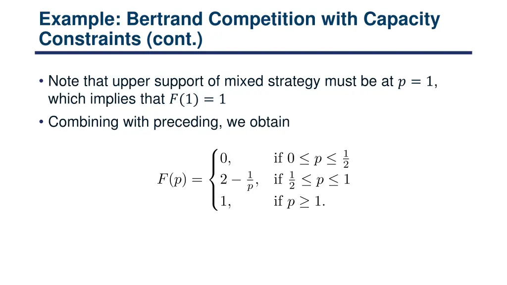 example bertrand competition with capacity 3