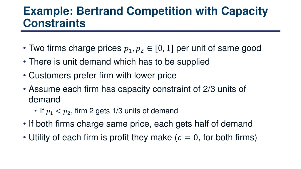 example bertrand competition with capacity