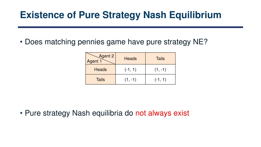 existence of pure strategy nash equilibrium