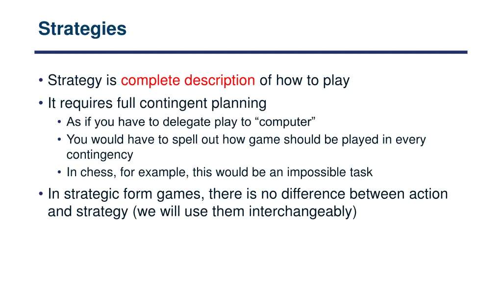 strategies