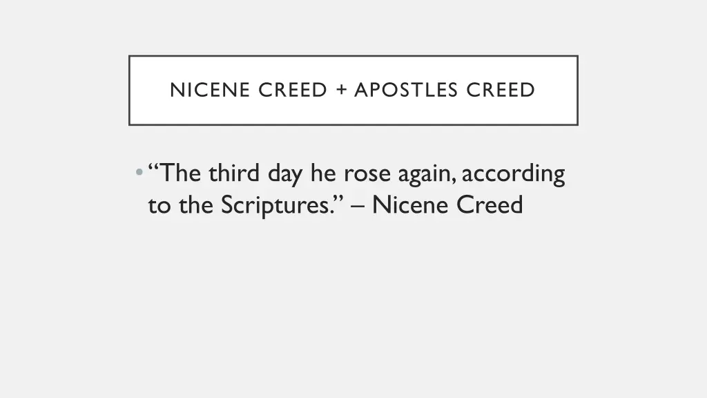 nicene creed apostles creed