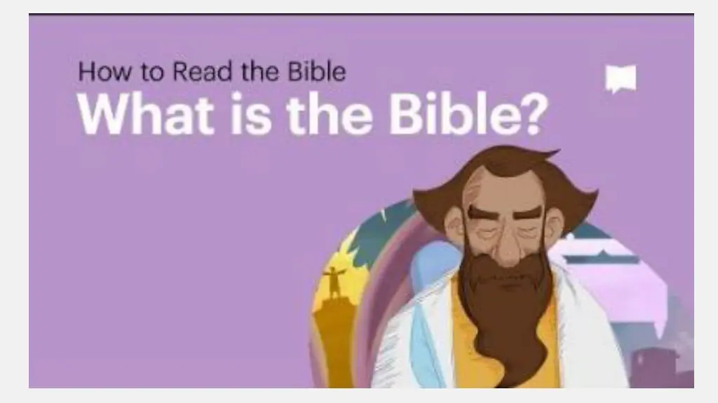 the bible project what is the bible