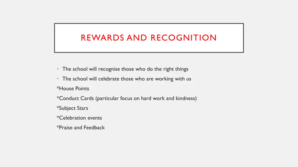 rewards and recognition