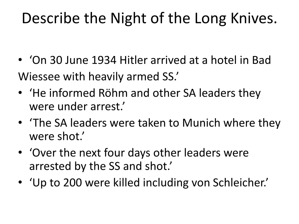 describe the night of the long knives