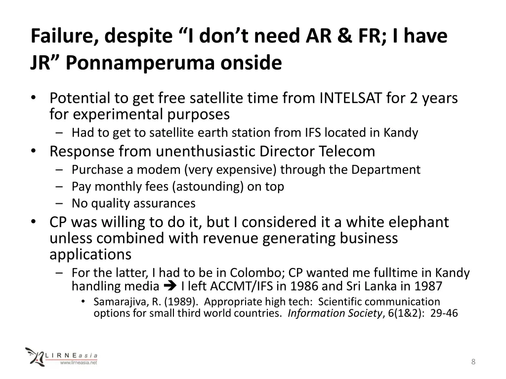 failure despite i don t need ar fr i have