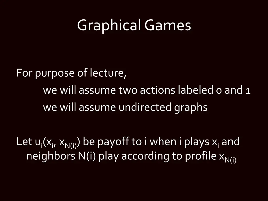 graphical games 2