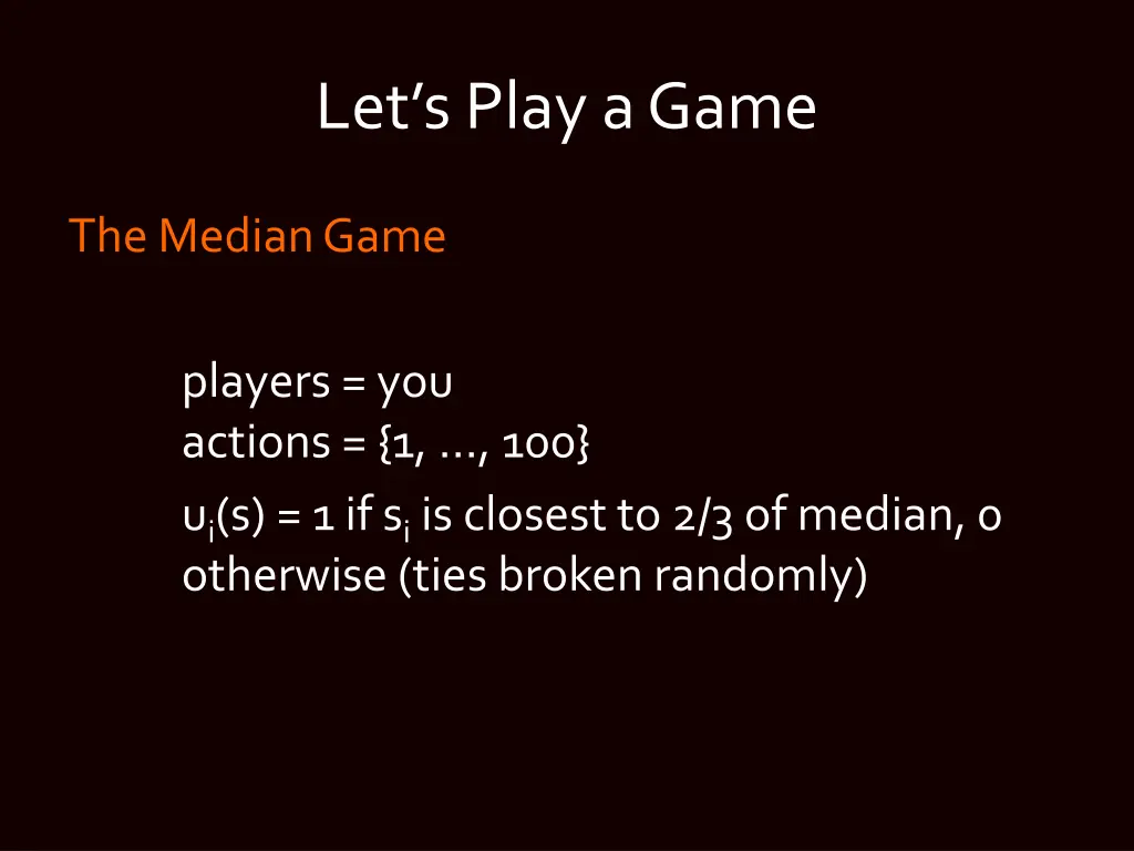 let s play a game