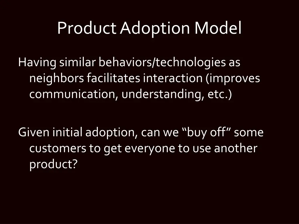 product adoption model