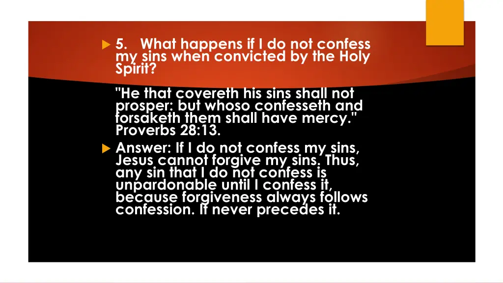 5 what happens if i do not confess my sins when