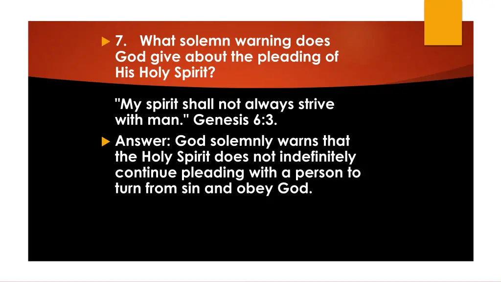 7 what solemn warning does god give about