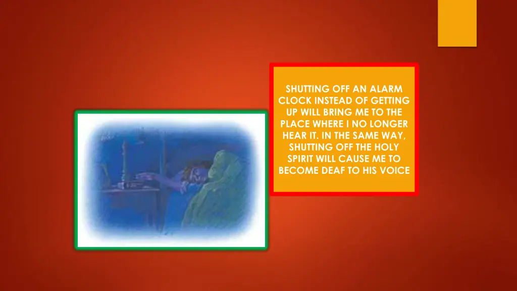 shutting off an alarm clock instead of getting
