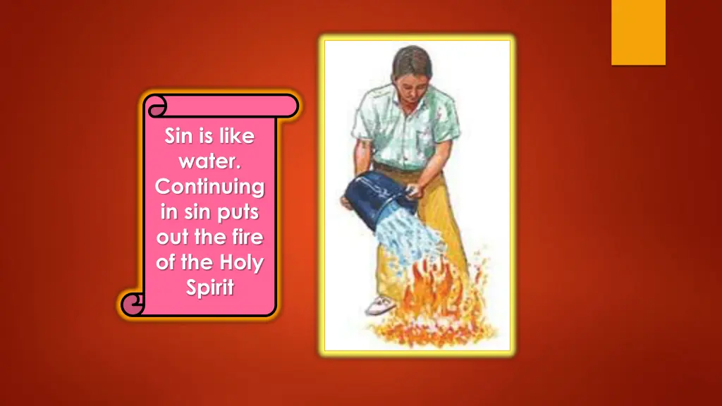 sin is like water continuing in sin puts