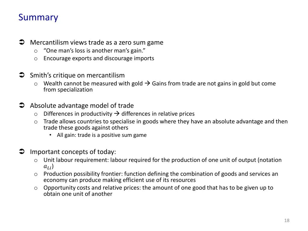 summary