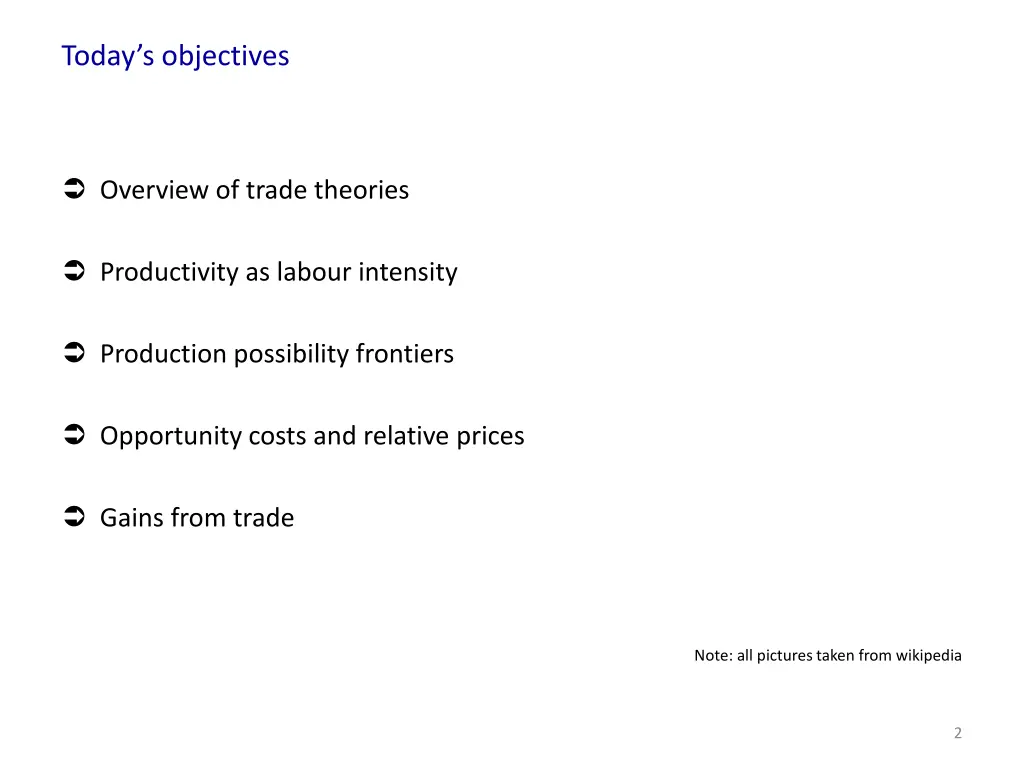 today s objectives